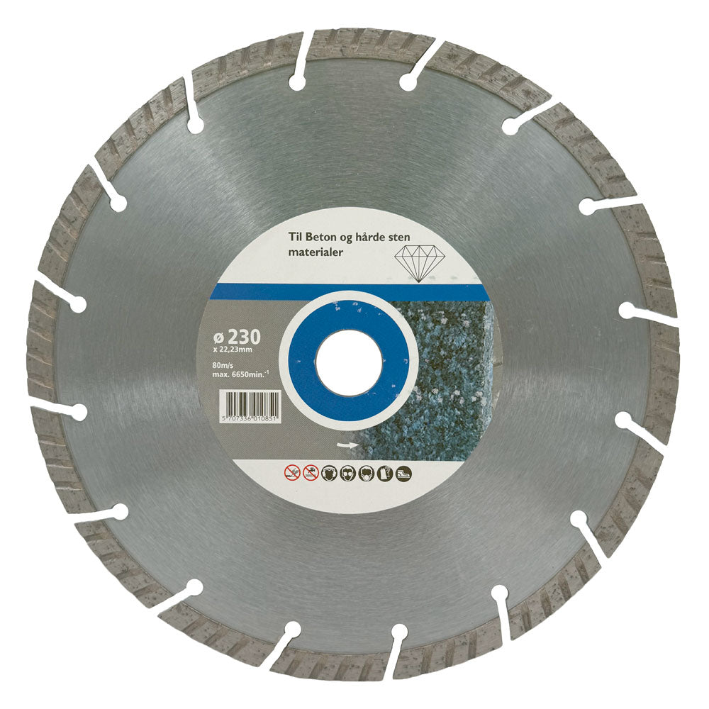 Diamantklinge 230 x 22,2 mm - Turbo