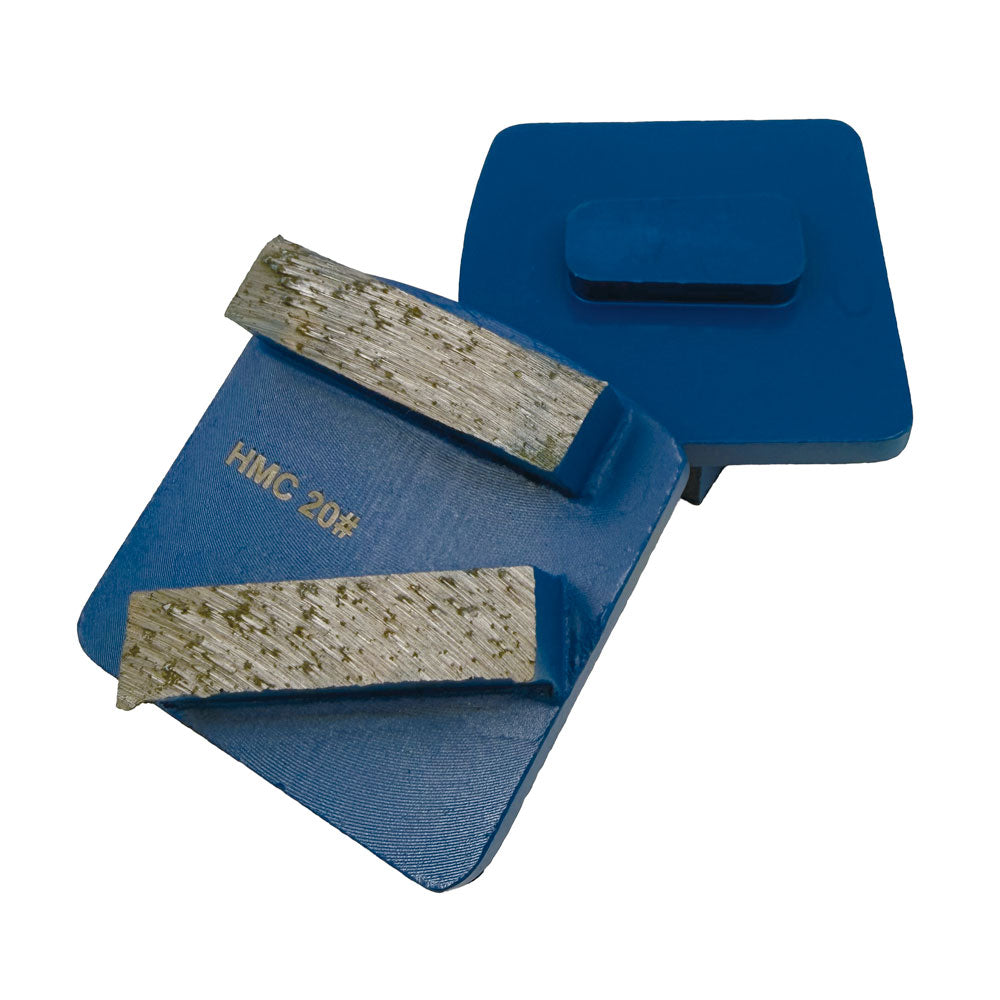 Slibesegment HMC DIA korn 20 - BLÅ - Til medium beton - Long life - Til Husqvarna