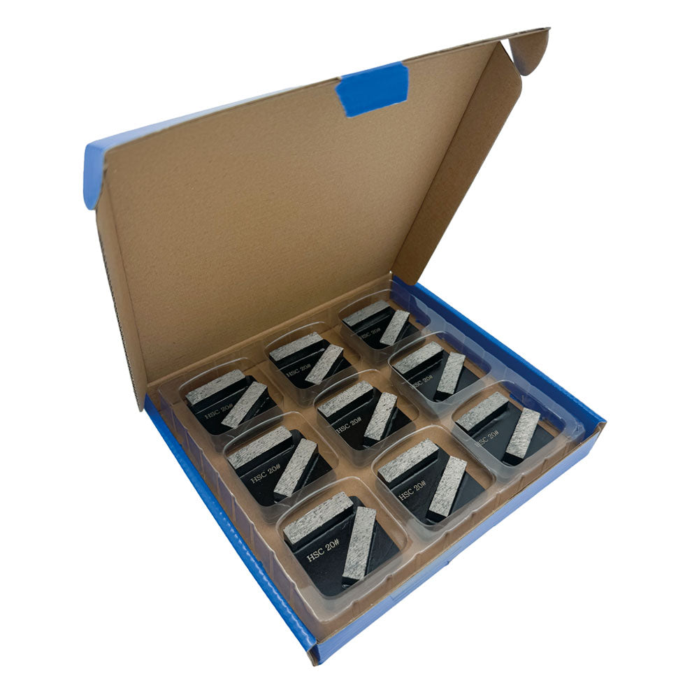 Slibesegment HSC DIA korn 20 - SORT -Til blød beton - Long life - Til Scanmaskin