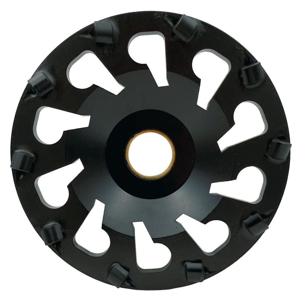 Slibekop 130x25/22,2mm - SORT - Til blød beton - Til Festool - Z10 - 1/4 PCD