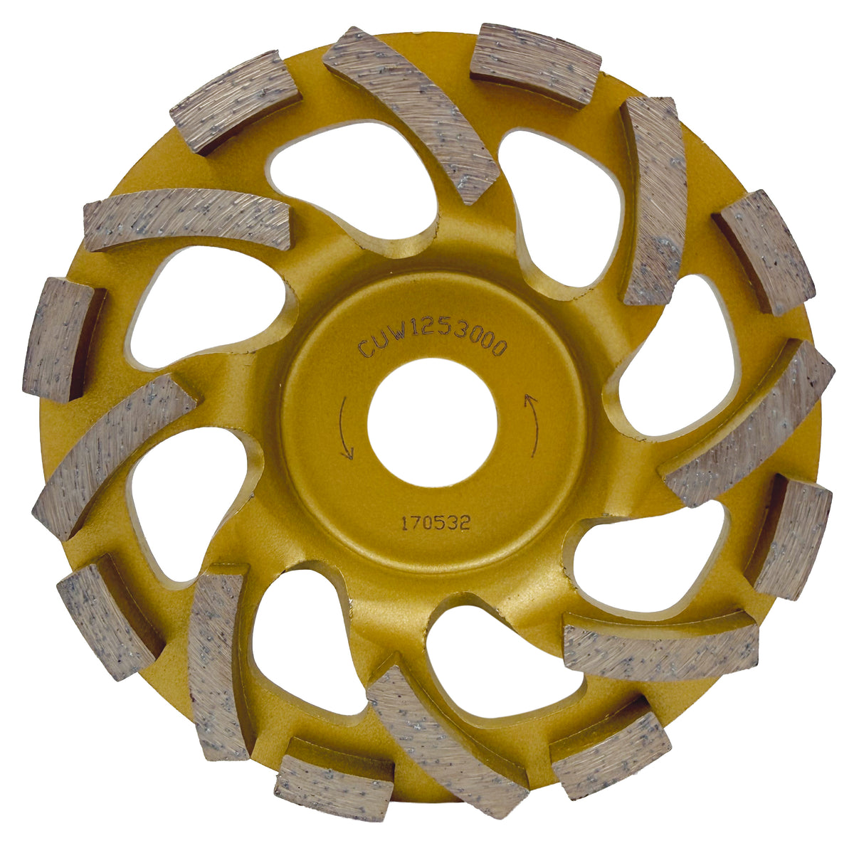 Slibekop 125 x22,2 mm til hård beton