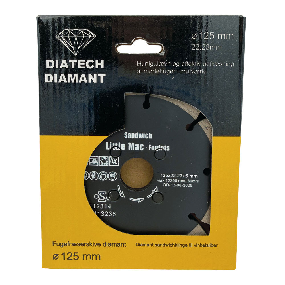 Fugeklinge DIA 125x6x22,2 mm – Sandwich - Little Mac