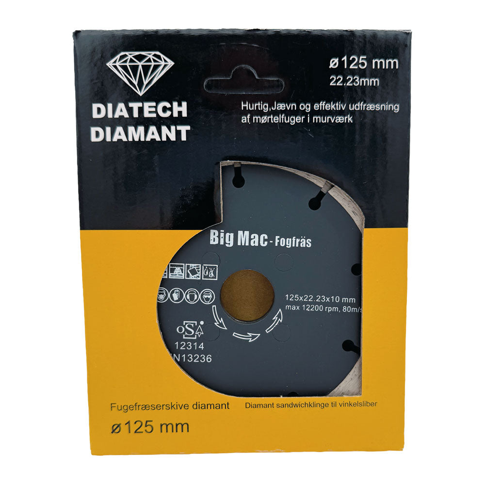 Fugeklinge DIA 125x10x22,2 mm – Sandwich Little Mac
