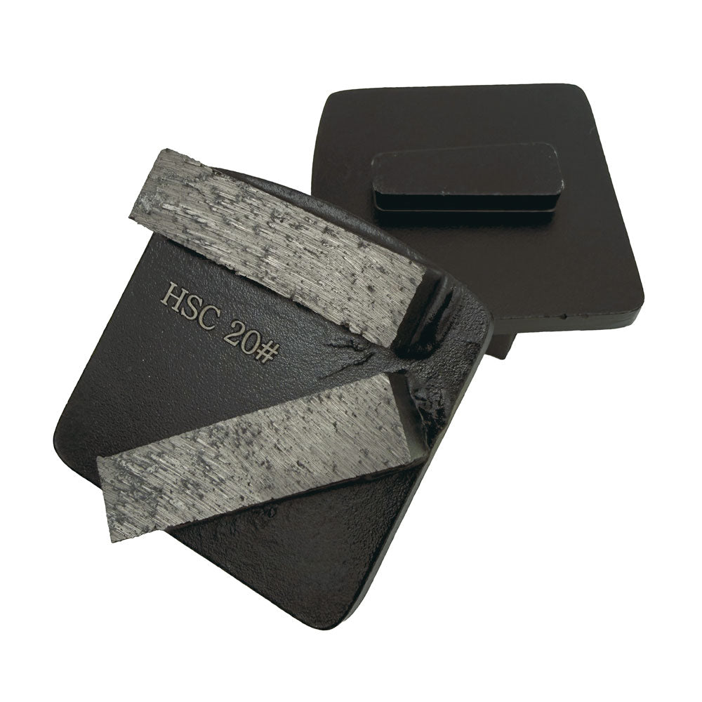 Slibesegment HSC DIA korn 20 - SORT -Til blød beton - Long life - Til Scanmaskin