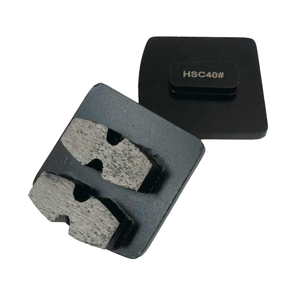 Slibesegment HSC DIA korn 40 - SORT - Til blød beton - Til Husqvarna